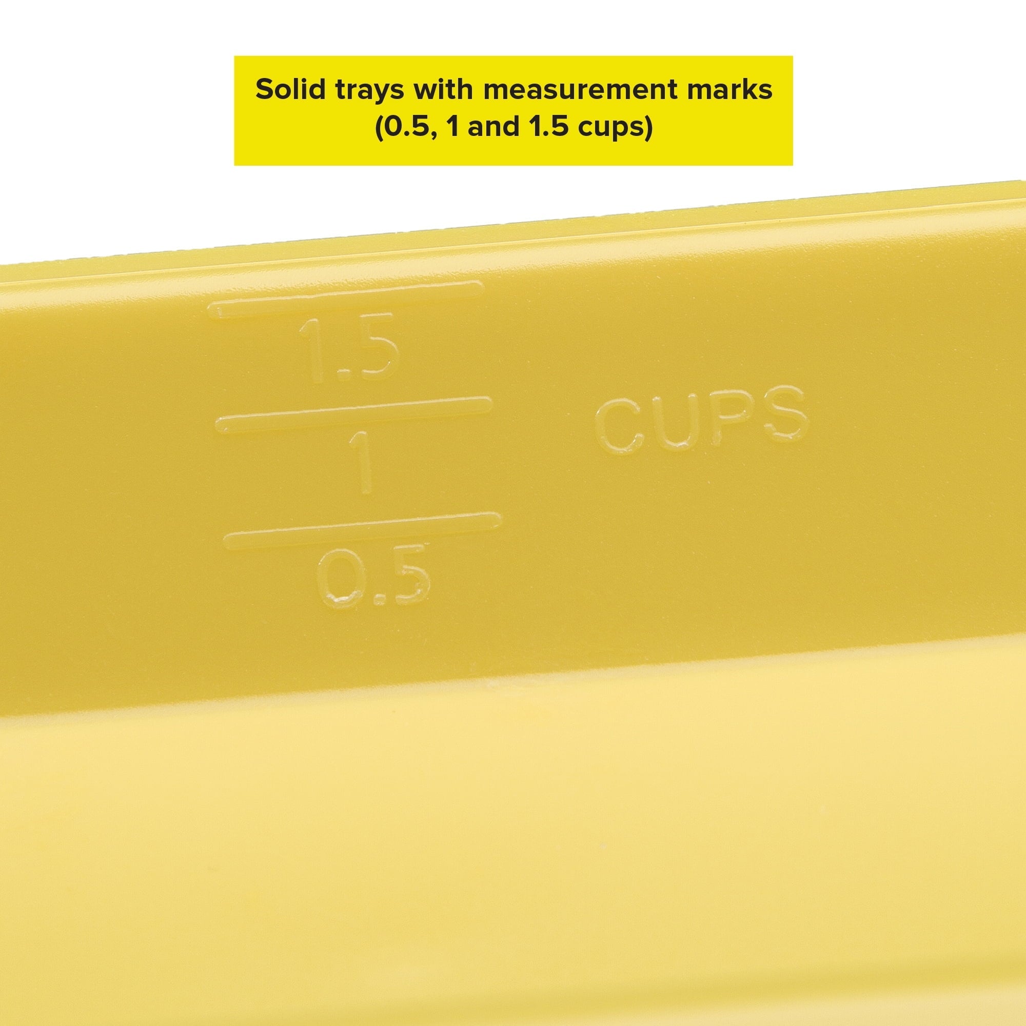 Poly Cutting Board Prep Station Set with Removable Trays, Tasty Blue, 5 Piece