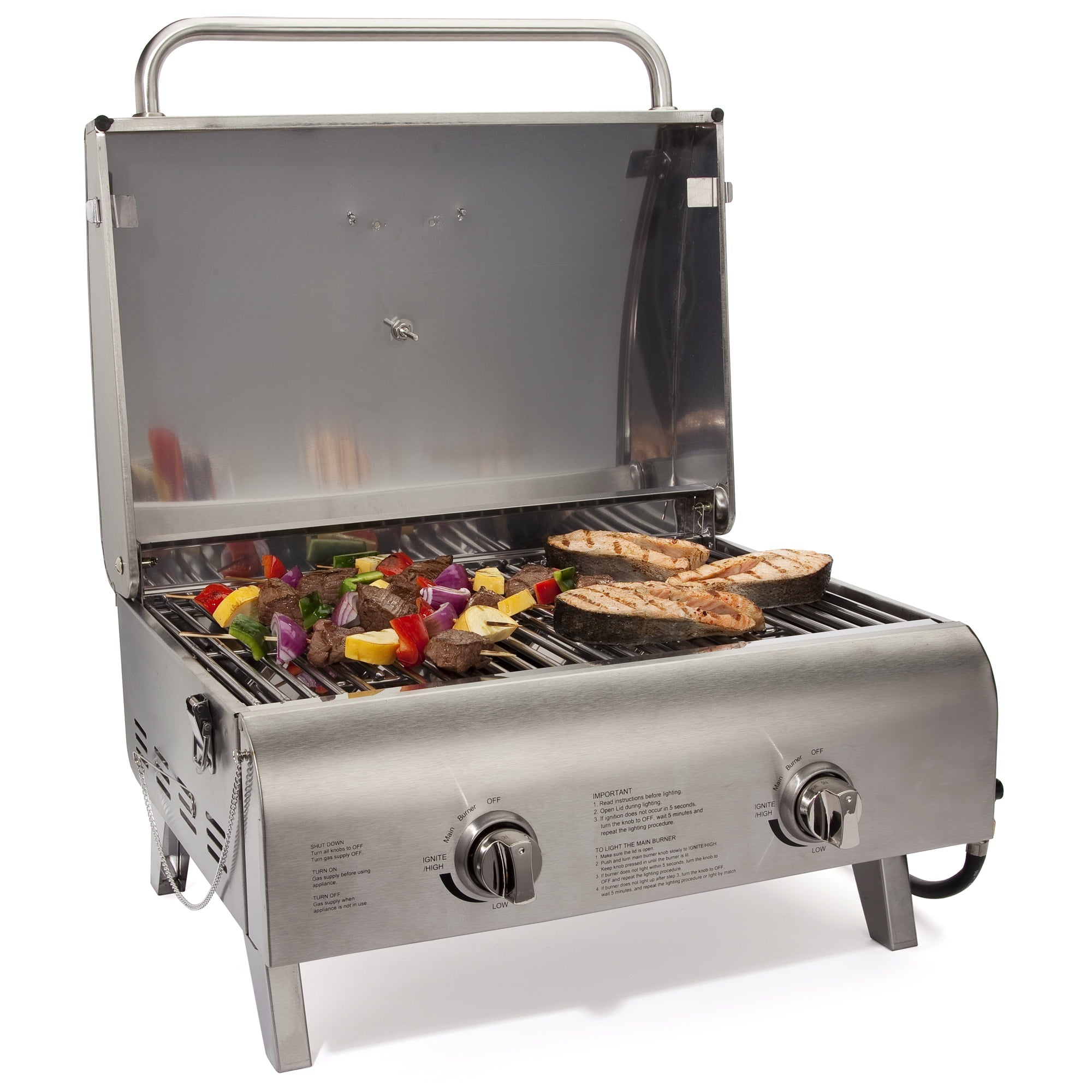 Chefs Style Stainless Tabletop Gas Grill
