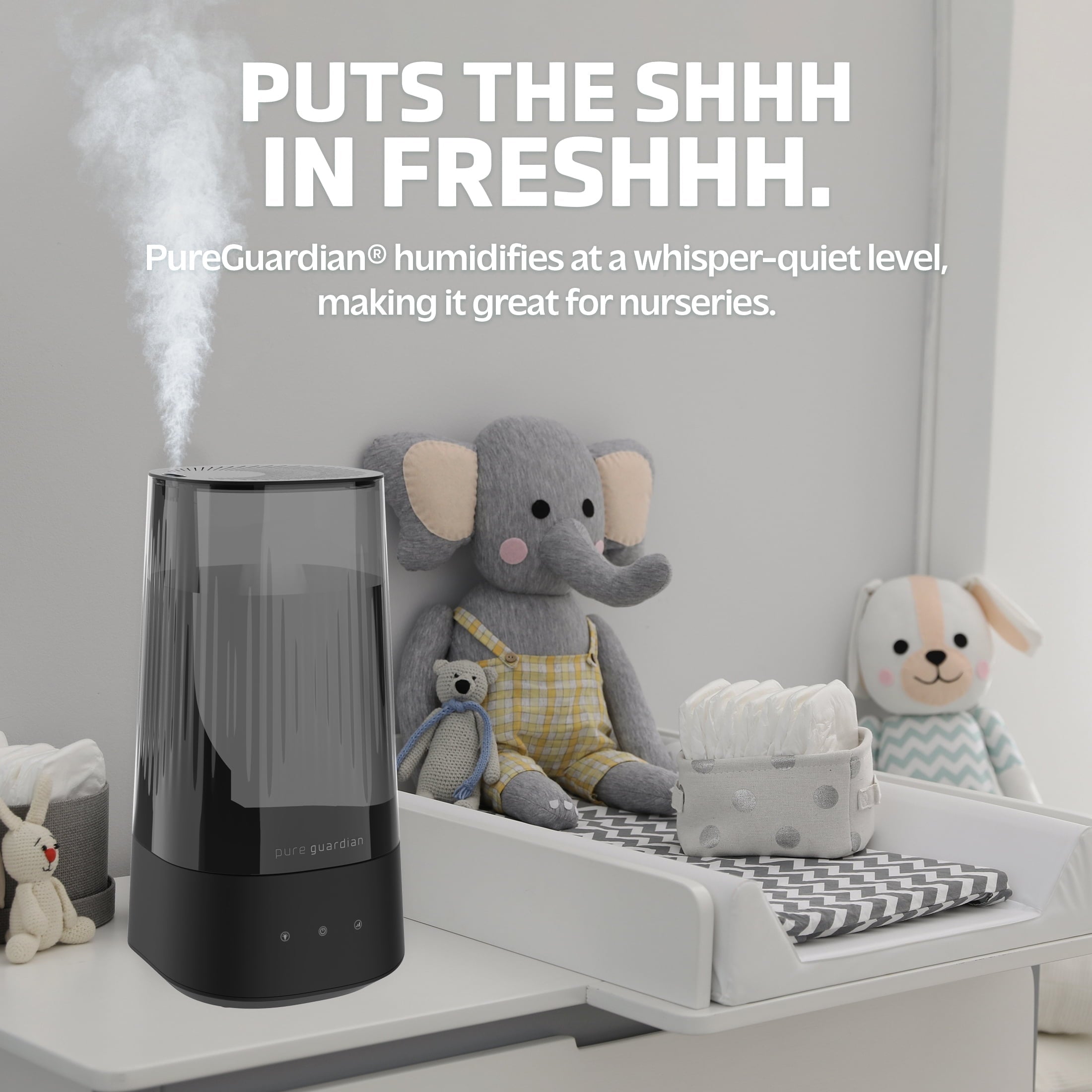 Pure Guardian 420 Sq. Ft, 1 Gallon Ultrasonic Cool Mist Humidifier with Aroma Tray, H980C