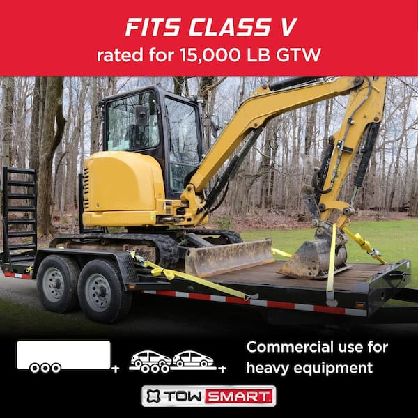 Class V, 15,000 lb., 8 in. Drop x 6 in. Rise x 1-1/4 in. Shank, X-Mount Trailer Hitch Ball Mount