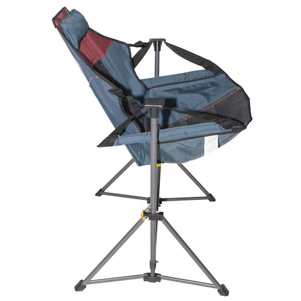 Navy Polyester Swinging Hammock Chair