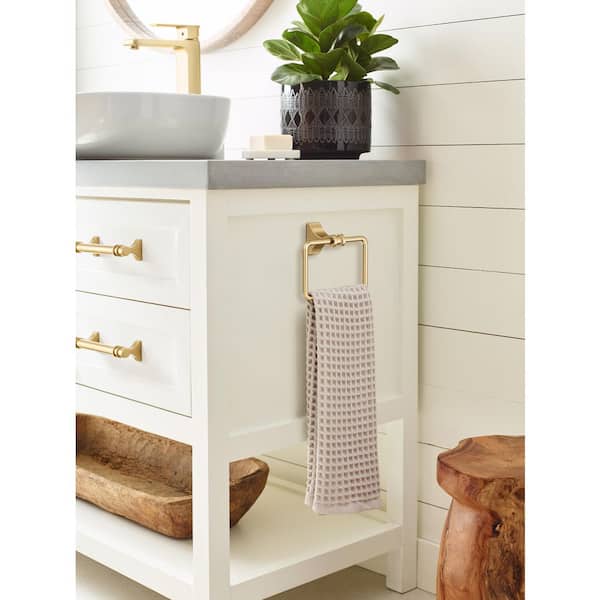 Davenport 5-1/4 in. (133 mm) L Towel Ring in Champagne Bronze