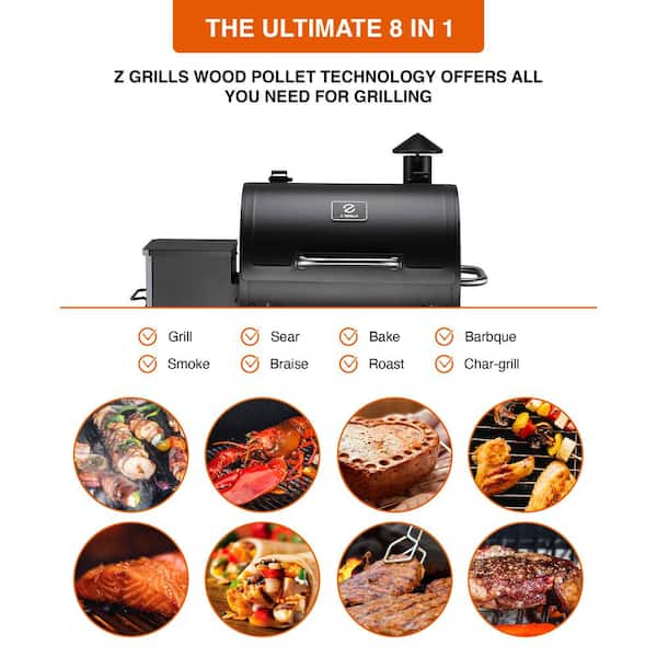 590 sq. in. Pellet Grill and Smoker, Stainless Steel