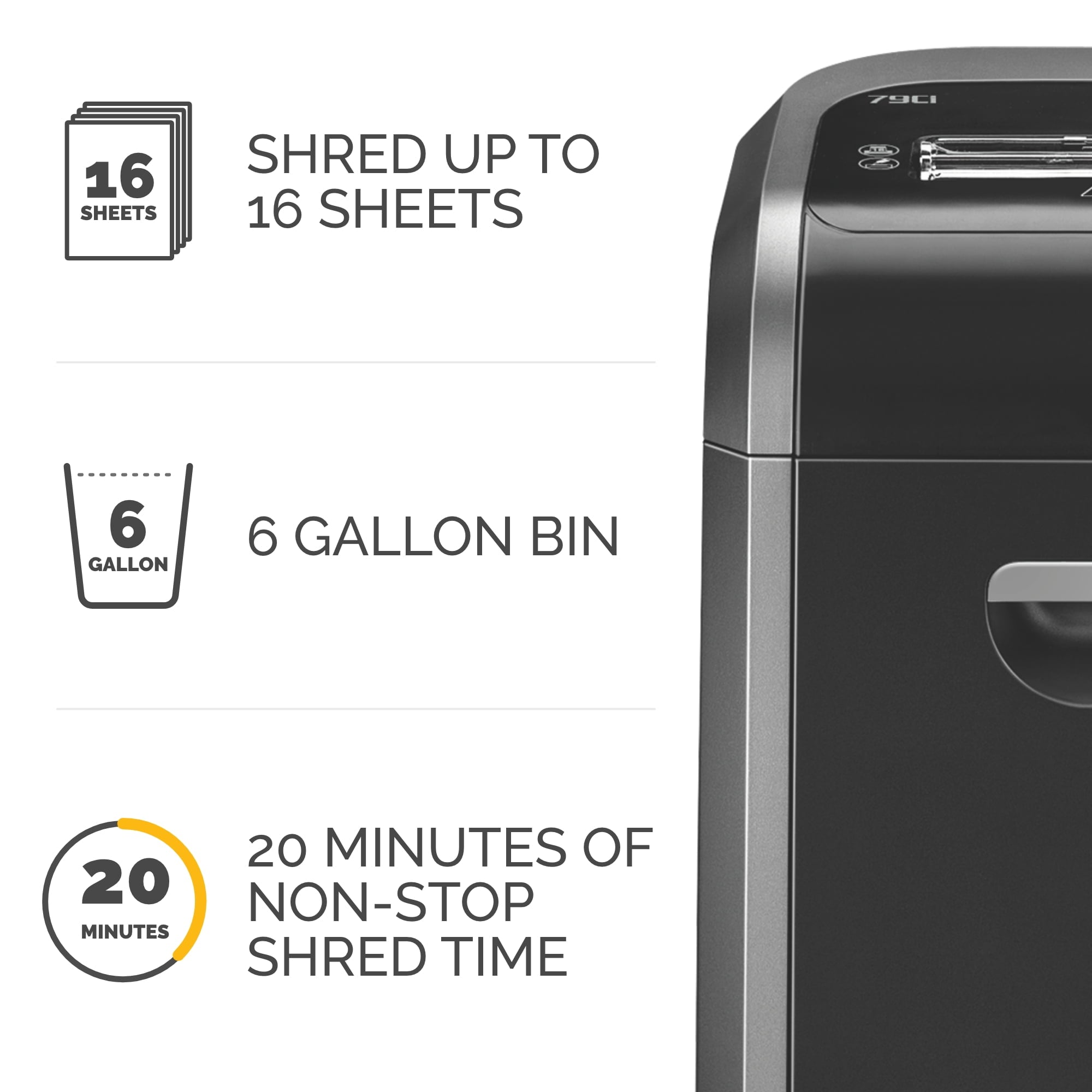 Fellowes Powershred 79Ci 100% Jam Proof Cross-Cut Shredder