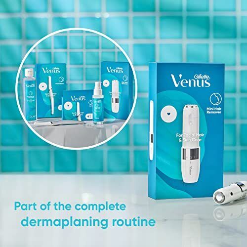 Gillette Venus Mini Facial Hair Remover for Women Face, Portable Electric Shaver