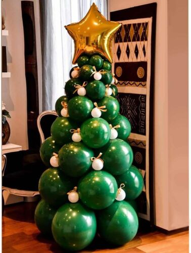 Balloon Christmas Tree Cedar Party Home Office Decor Decoration Green w/Kits DIY