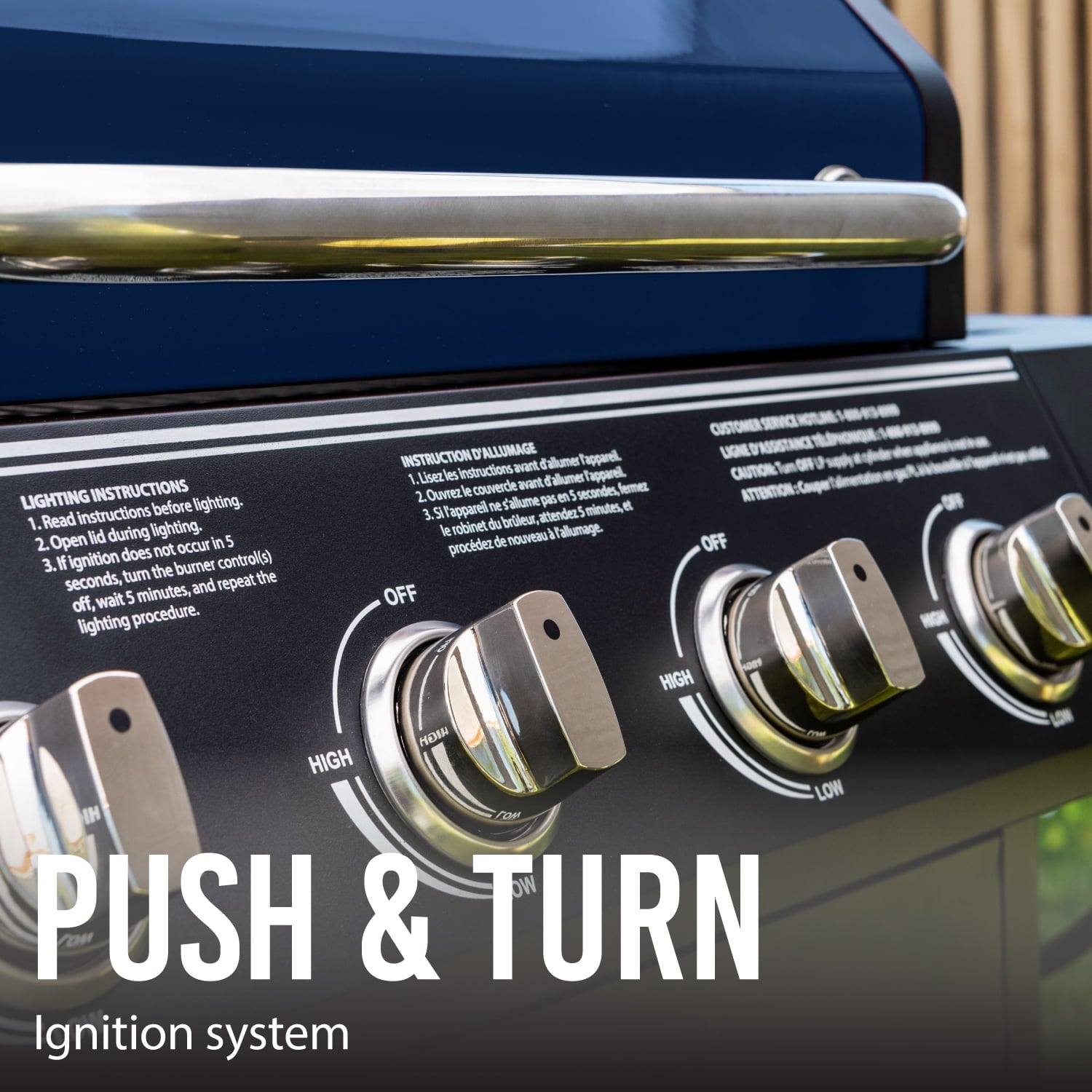 Expert Grill 4 Burner with Side Burner Propane Gas Grill in Blue