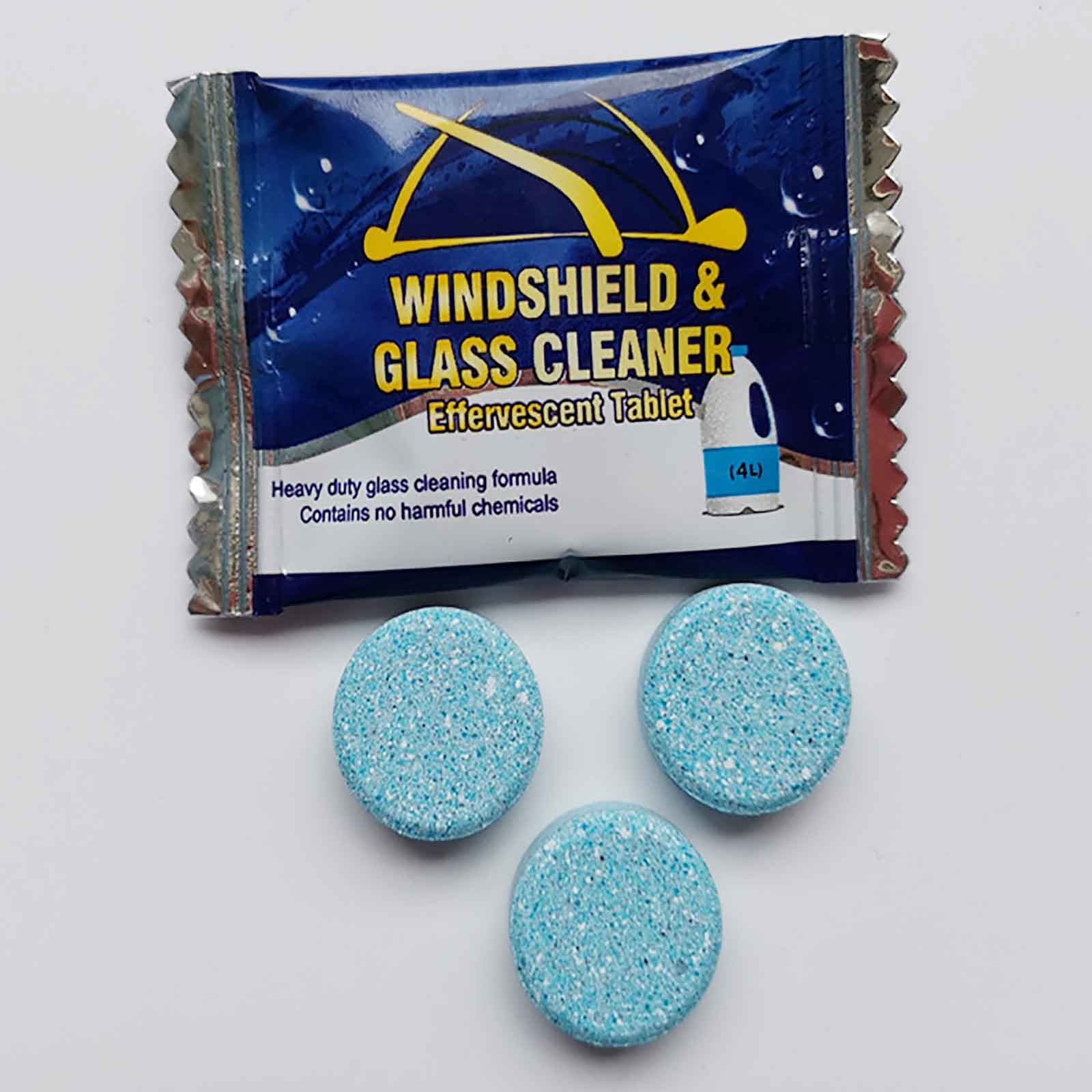 Thsue 100PCS Car Glass Water Effervescent Tablet Four Seasons Wiper Water Solid Wiper Glass Liquid Cleaning Supplies