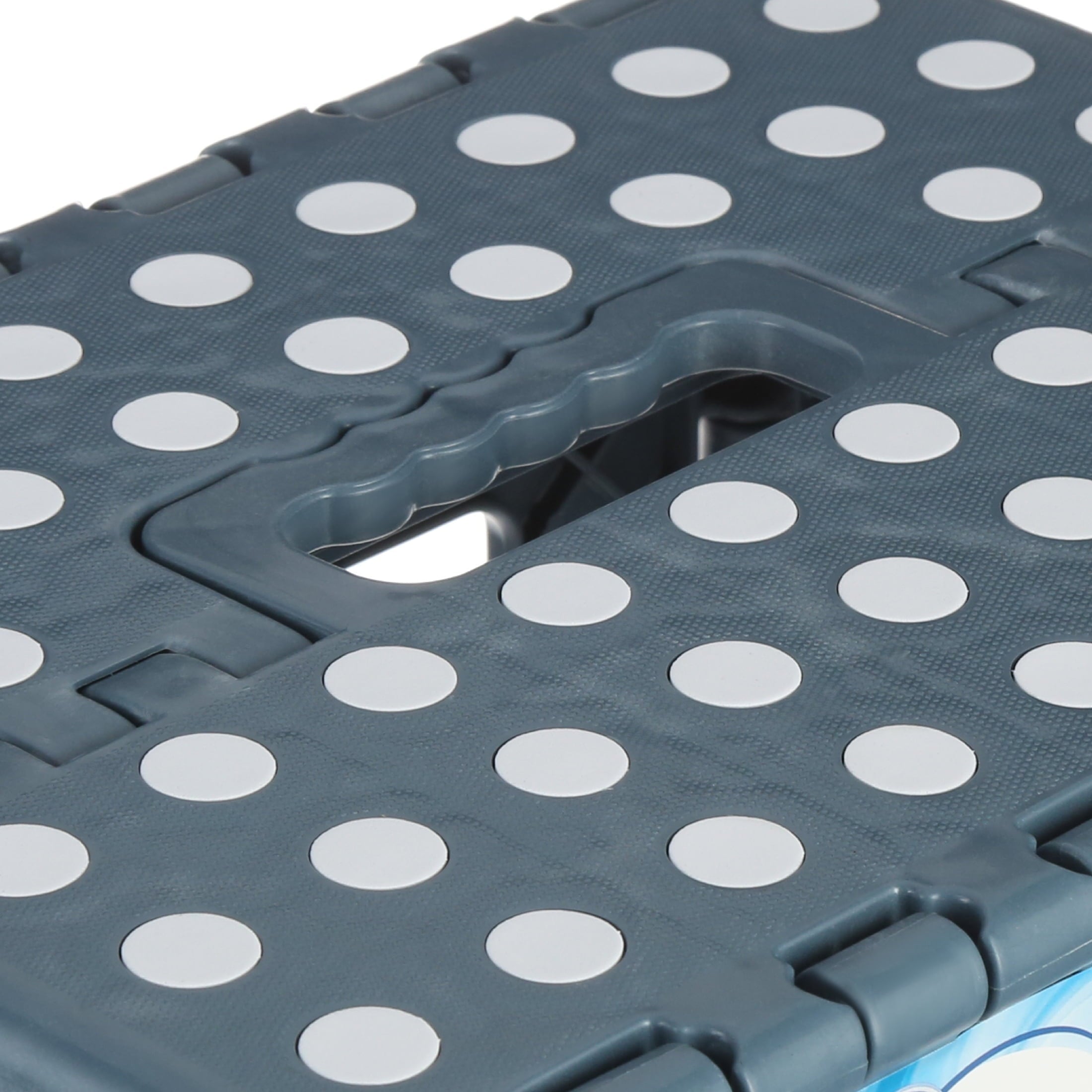 Great Value Plastic Folding One Step Stool with Carrying Handle
