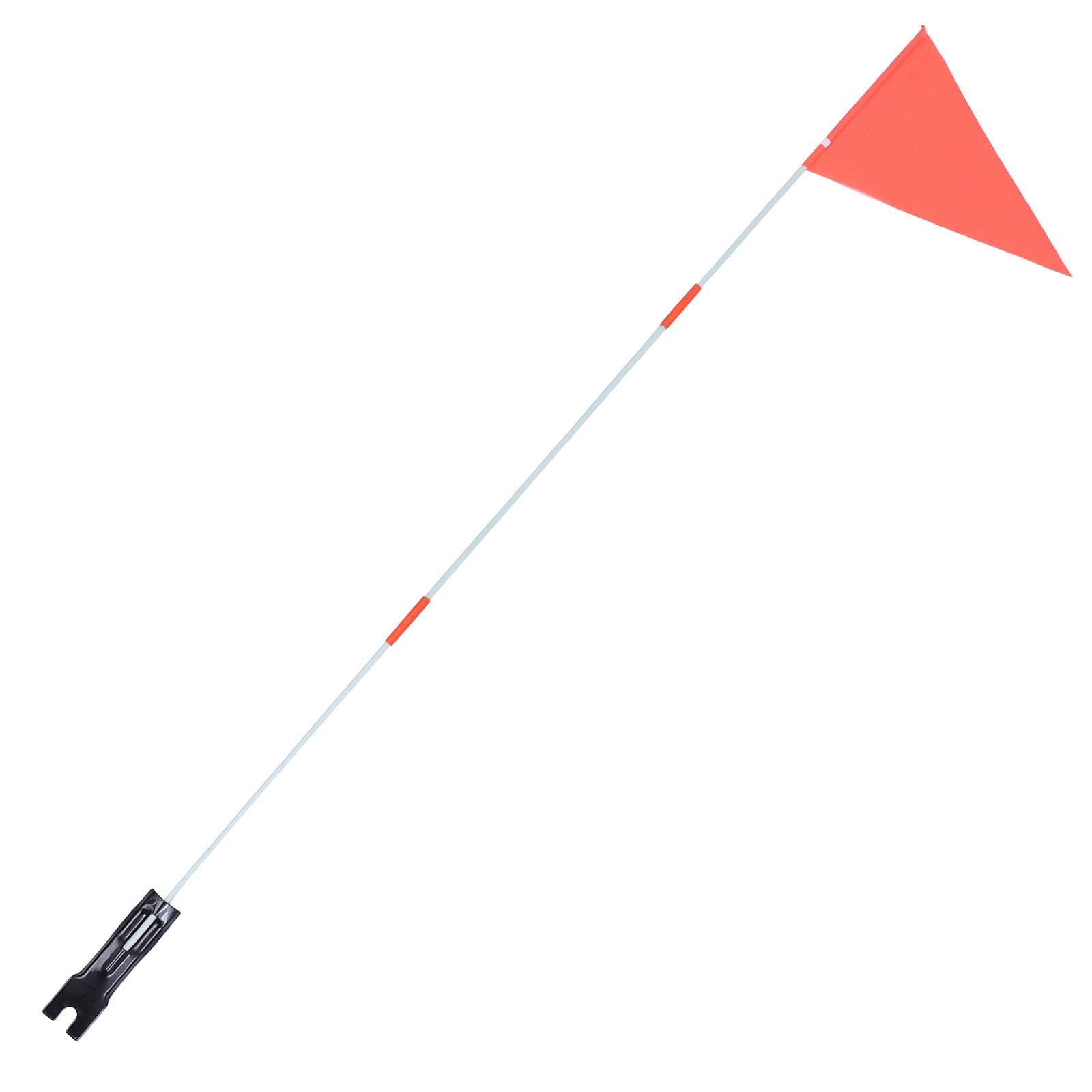 1 Set Bike Safety Flag Fiberglass Pole Children's Tail Triangular Flag
