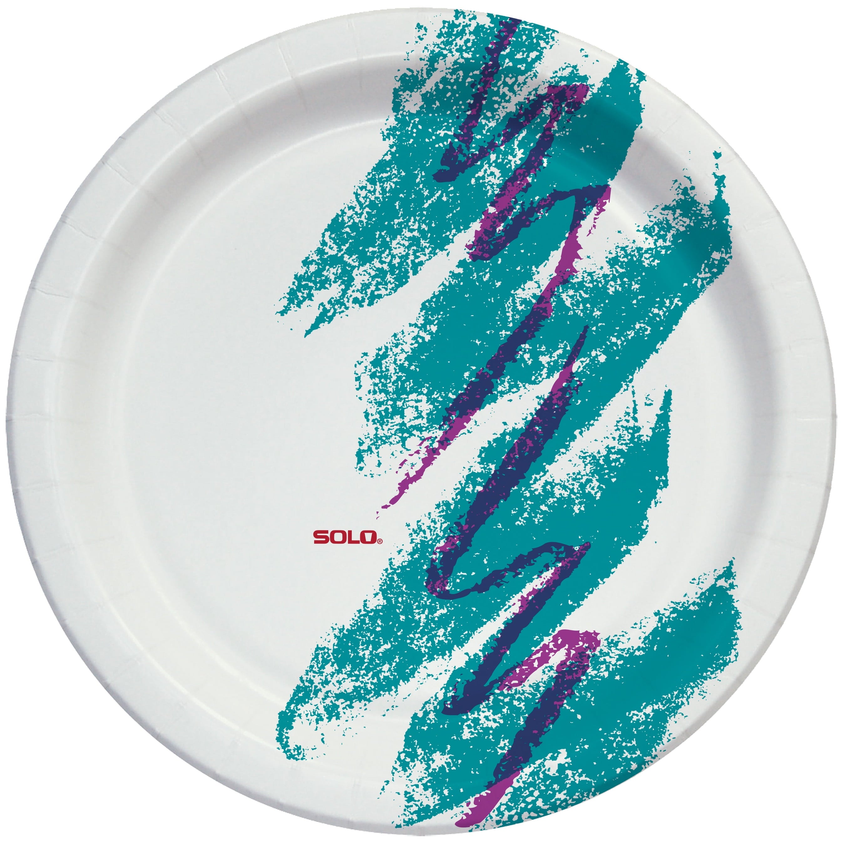 Solo Jazz Disposable Paper Plates, 10in, 55ct