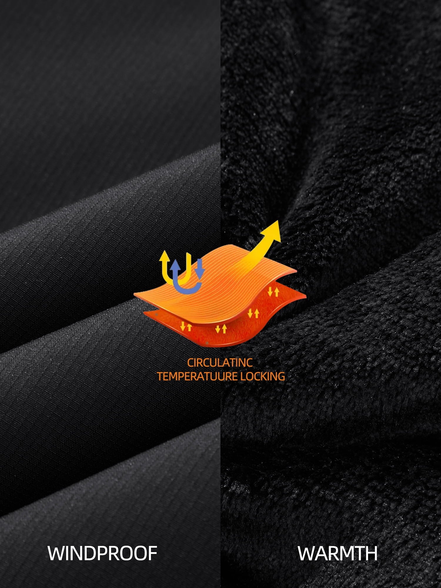 Golden Camel Men's Ski Jacket Windproof Winter Coat with Hood