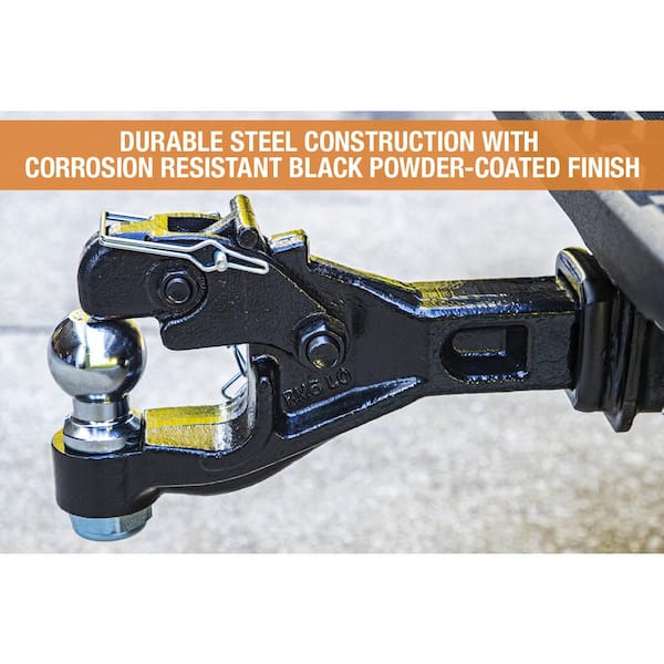 2 in. 6-Ton Chrome Receiver Mount Combination Hitch Ball