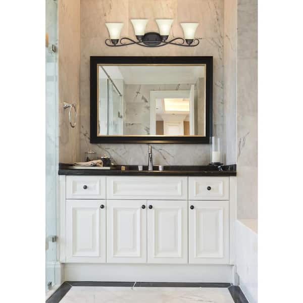 Dunmore 4-Light Oil Rubbed Bronze Wall Mount Bath Light