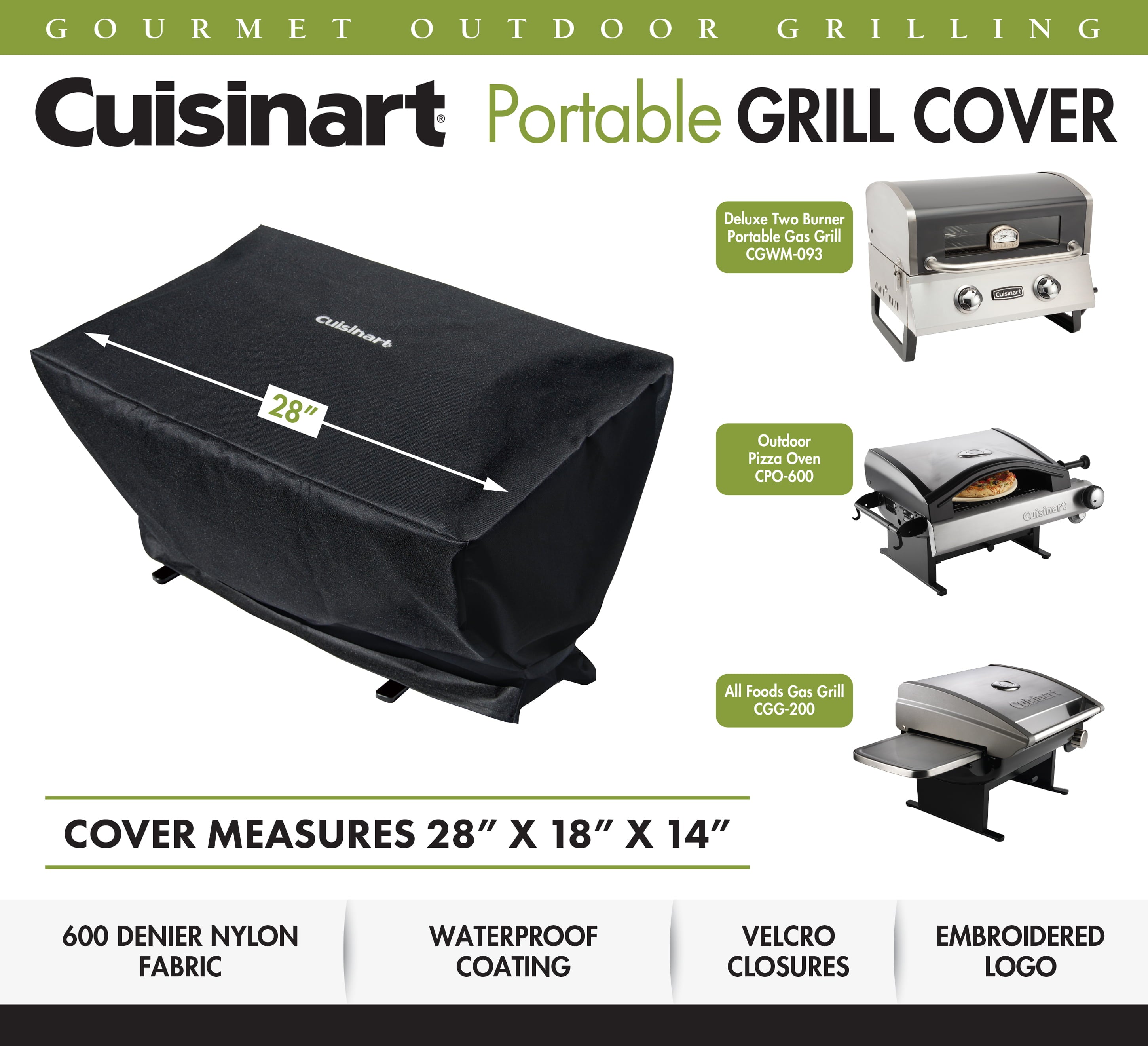Cuisinart Portable All Foods Gas Grill Cover