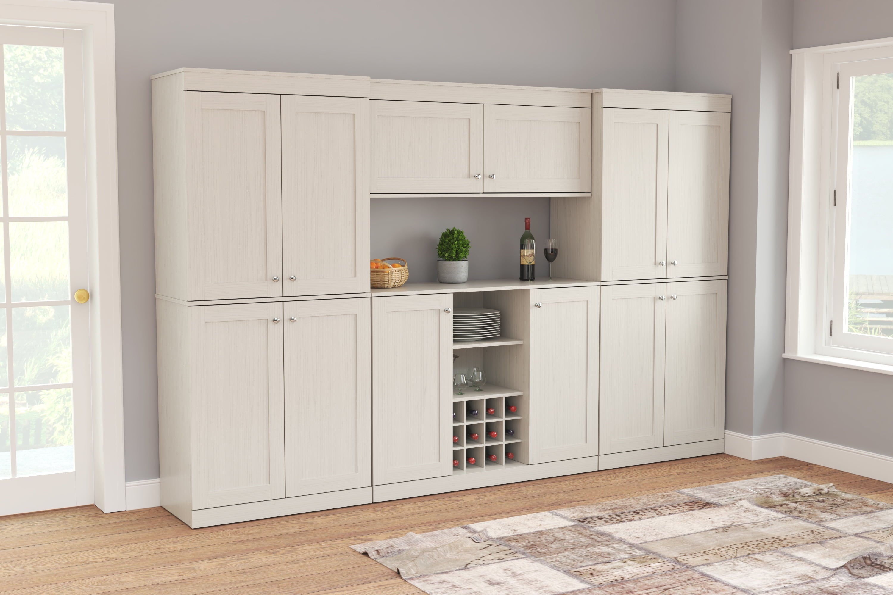 Inval Shaker 4-Piece Laminate Kitchen Cabinet System 110