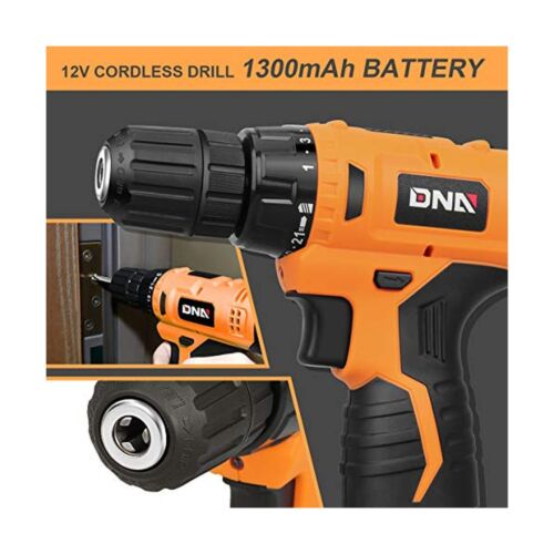 DNA Motoring TOOLS-00016 DNA MOTORING Orange 27 PCs 12V 1300mAh Lithium Cordl...