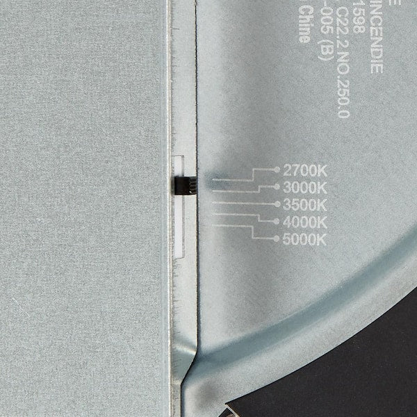 14 in.Black Selectable LED Flush Mount Ceiling Light, 5 CCT  2700K-5000K, 2200 Lumens, Trim Round, Panel Light, Dimmable