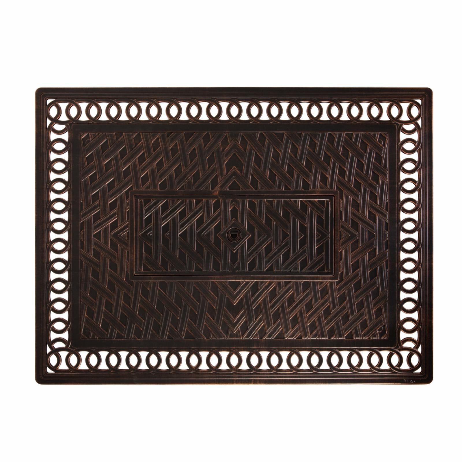 Fire Sense Meerin 48 in. Rectangular Aluminum Gas Fire Pit Table