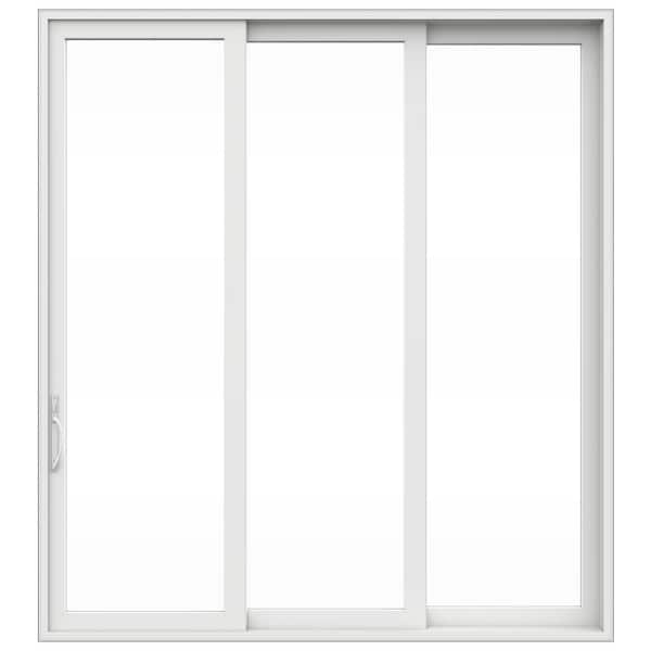 V4500 Multi-Slide 105 in. x 120 in. Right-Hand Low-E White Vinyl 3-Panel Prehung Patio Door