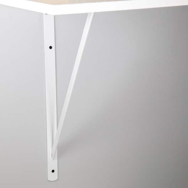 20 in. x 13 in. White Heavy-Duty Shelf Bracket
