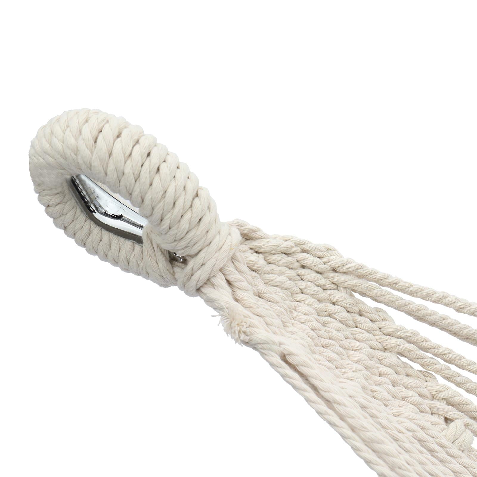 Winado Polyester Cotton Hammock, Natural Rope 200*150Cm,Beige