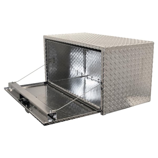24 in. x 24 in. x 24 in. Diamond Plate Tread Aluminum Underbody Truck Tool Box