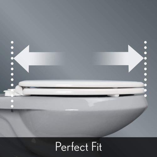 BEMIS Radiance Heated Night Light Toilet Seat will Slow Close and Never Loosen,
