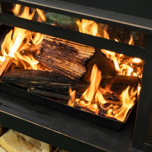 40inch Metal Wood Burner Fireplace