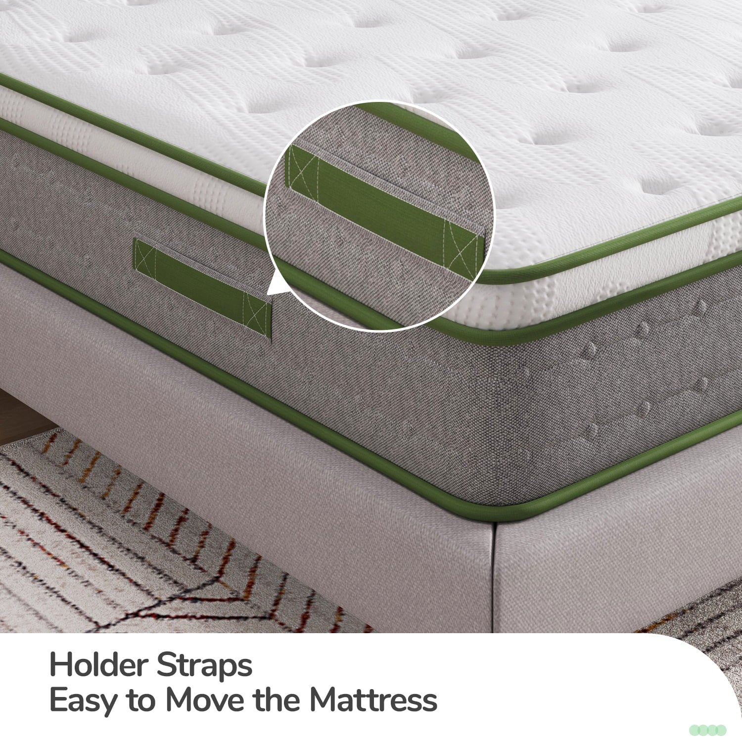 10'' Pocket Spring Hybrid Mattress in a Box for Cool Sleep, Queen Size Mattress