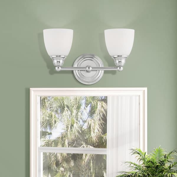 Beaumont 2 Light Polished Chrome Bath Vanity