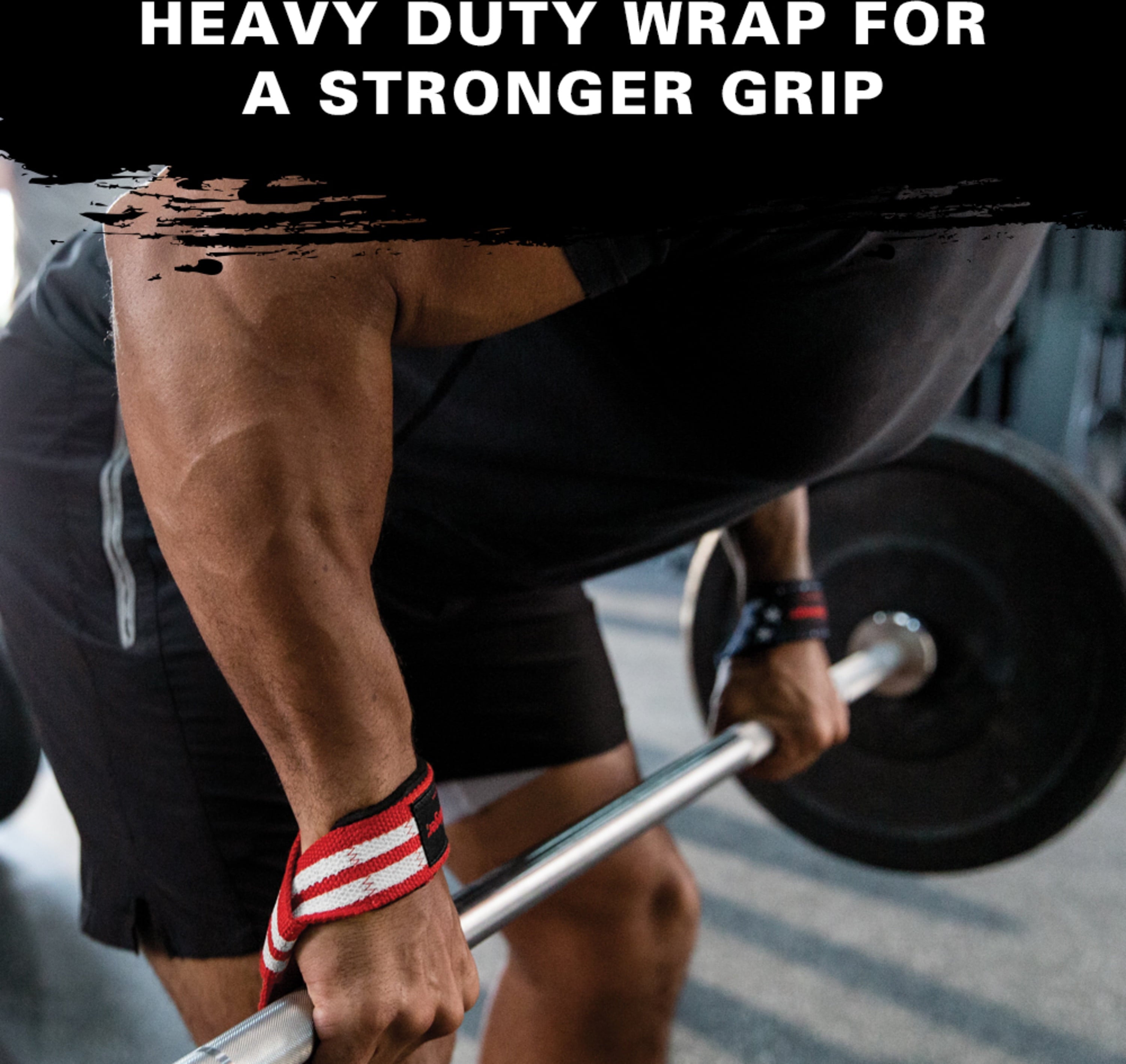 Harbinger Padded Cotton Lifting Straps Unisex Flag 21.5