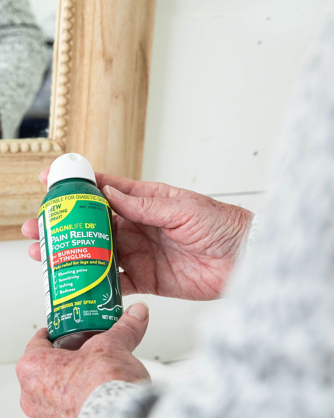 MagniLife DB Pain Relieving Foot Spray Calms Burning and Tingling, 3 oz