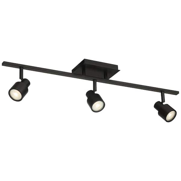 Matte Black Integrated LED Flexible Track Pendant