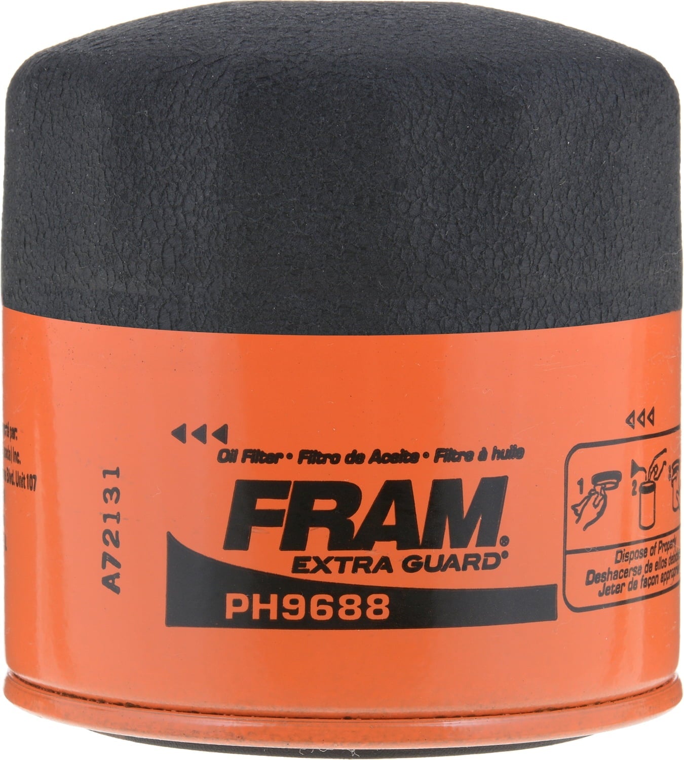 FRAM Extra Guard Oil Filter, PH9688 Fits select: 2012-2023 HYUNDAI ELANTRA, 1990-2019 HYUNDAI SONATA