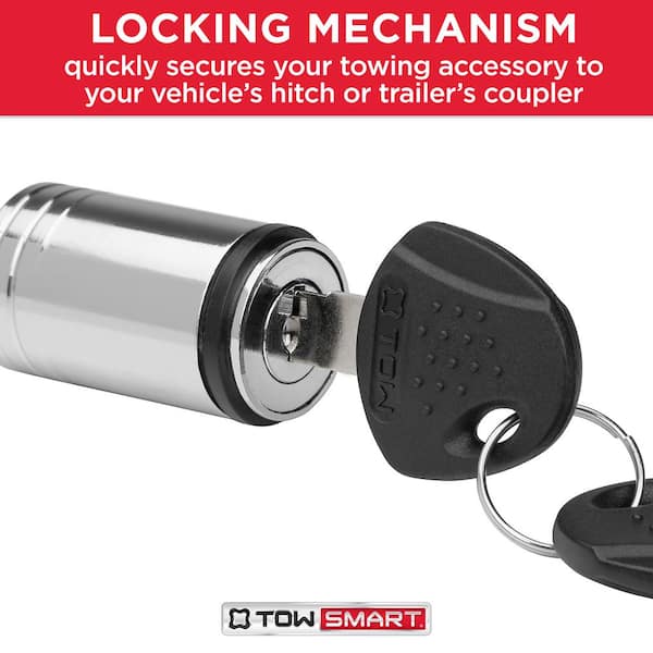 Steel Locking Boomerang Hitch Pin with Coupler Lock - Fits 1/2 in. and 5/8 in. Receivers