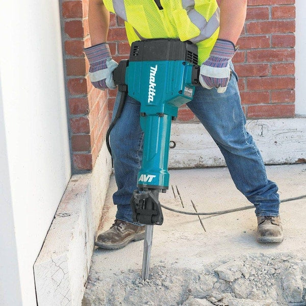 15 Amp 1-1/8 in. Hex Corded 70 lb. AVT Breaker Hammer with Anti-Vibration Technology, Cart and (4) Bits