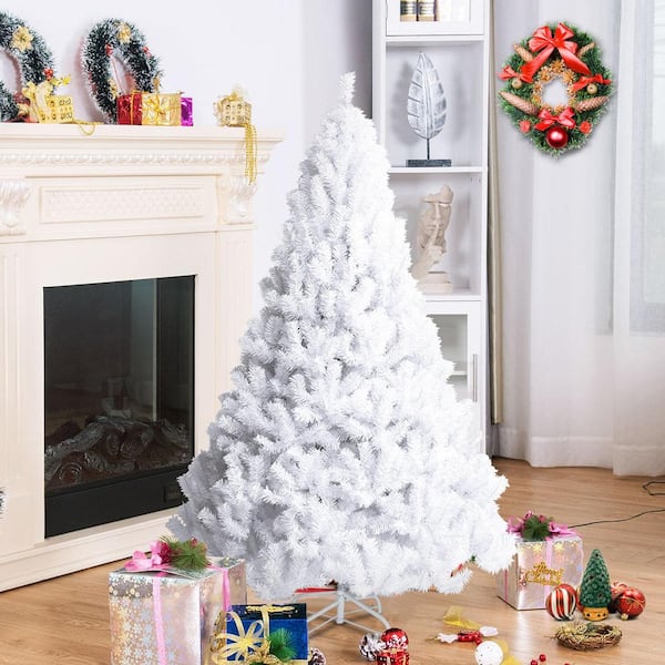 8 ft. White PVC ArtificialChristmas Tree with Stand