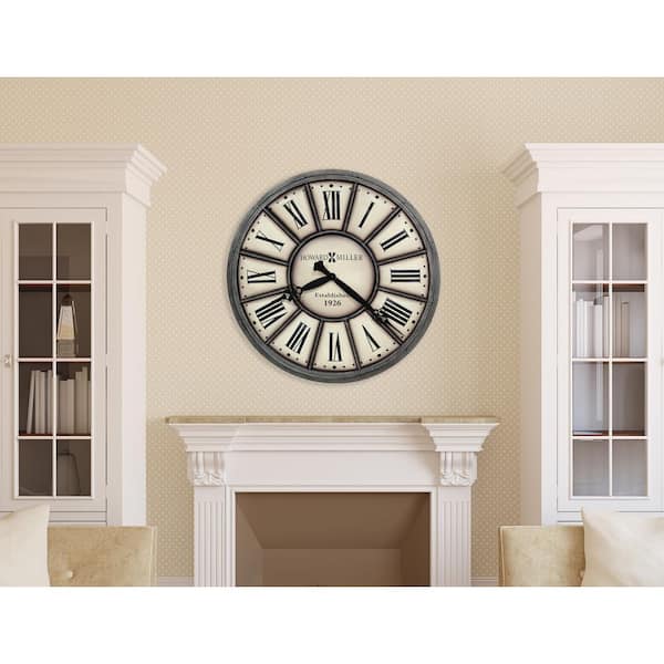 Company Time II Black Wall Clock