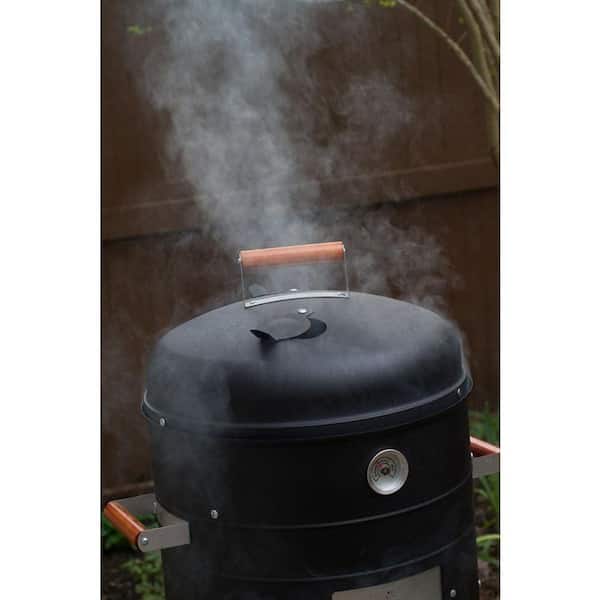 2-in-1 Charcoal Water Smoker Grill