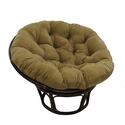 44-inch Solid Micro Suede Papasan Cushion (Fits 42-inch Papasan Frame) - Java