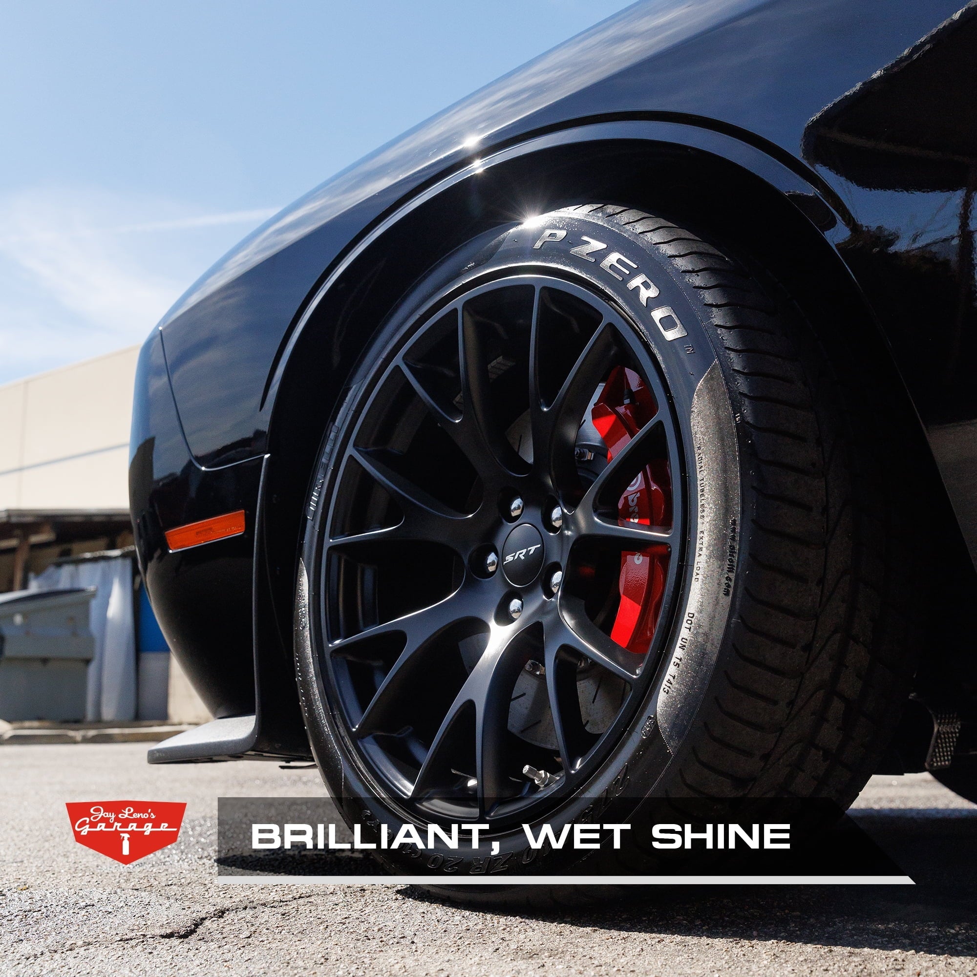 Jay Leno's Garage JetBlack Shine & Tire Coating (13 oz) - Protect & Shine Car Tires