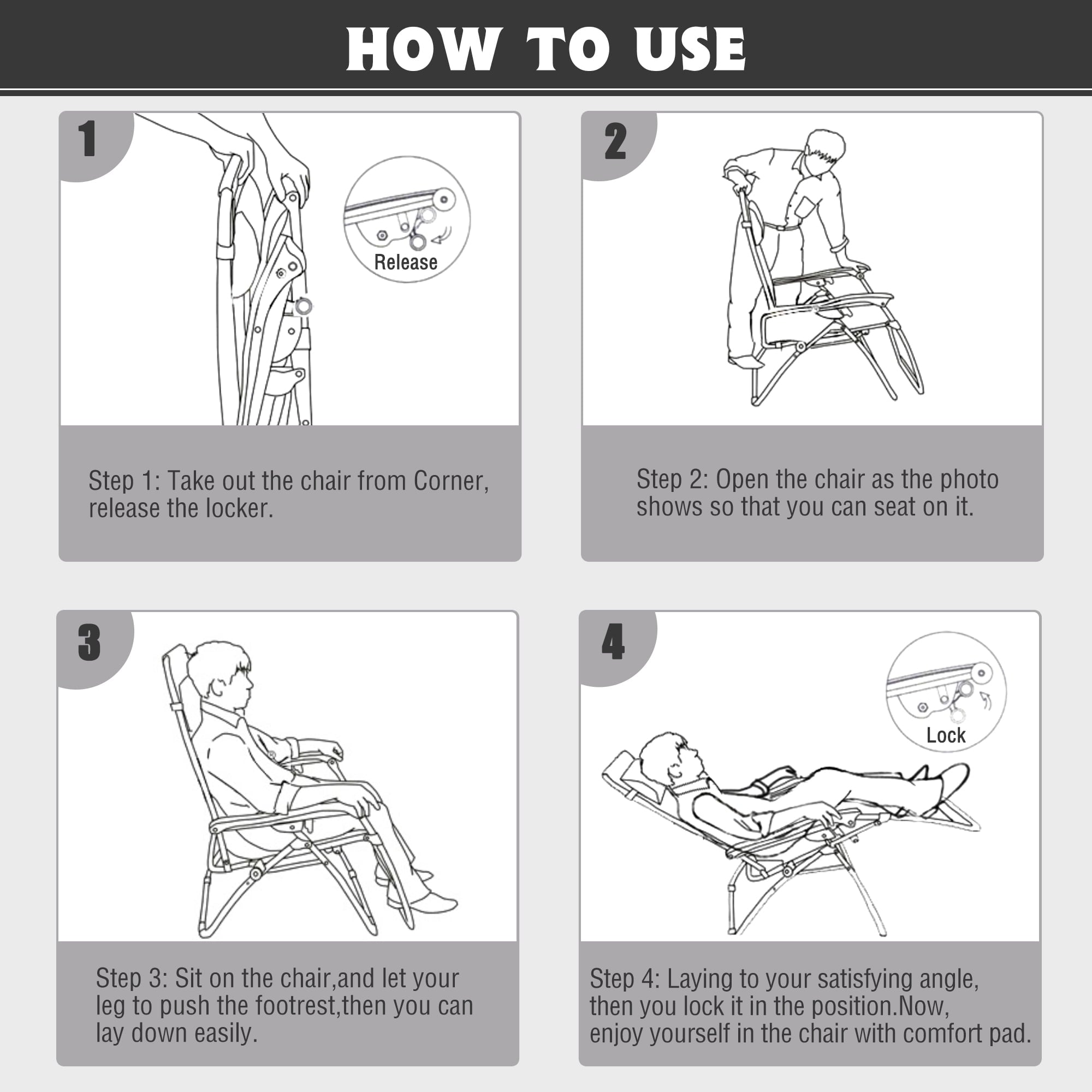 Lilypelle Zero Gravity Chair with Double Sided Pearl Mat Folding Lounge Recliner Chairs with Cushion,Cup Holder,Pillow