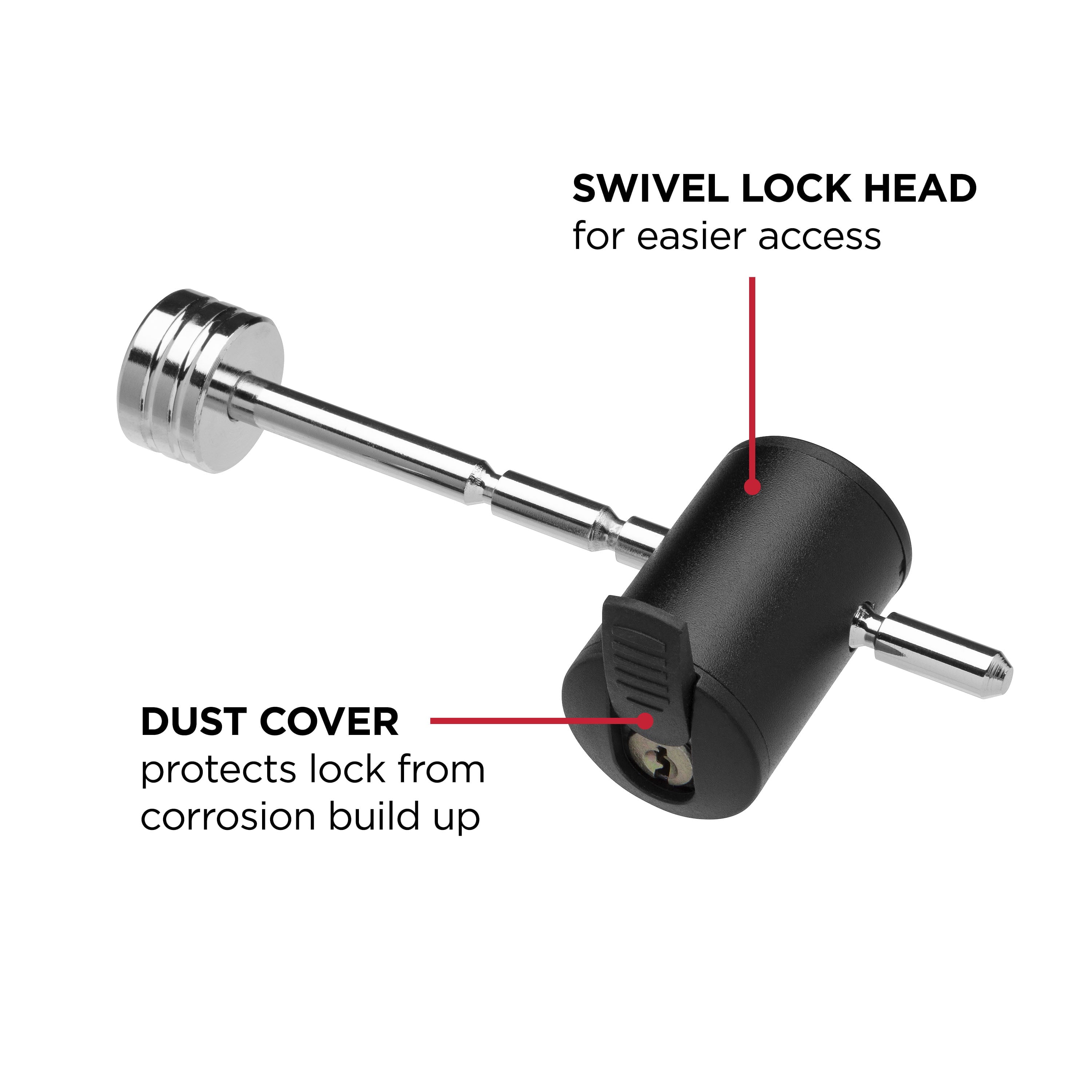 TowSmart Adjustable Coupler Locking Pin, Fits 1