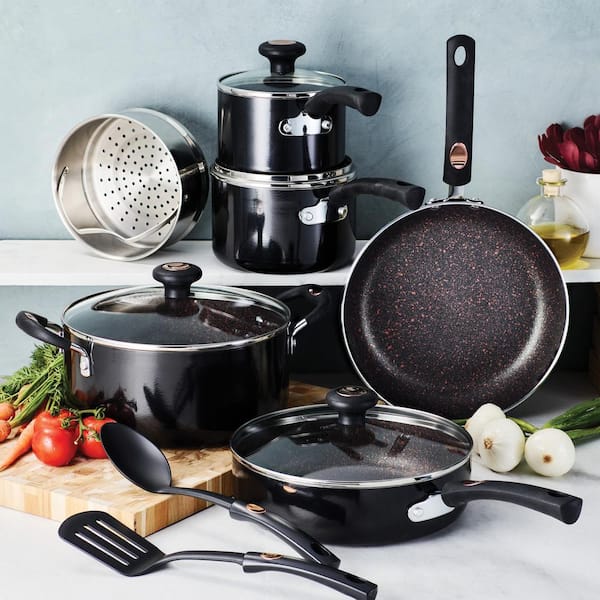 Pots & Pans 12 Piece Nonstick Aluminum Cookware Set