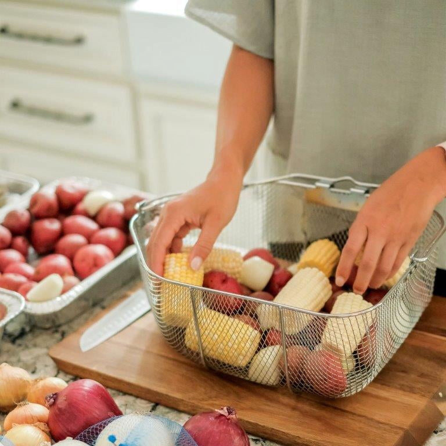Masterbuilt 10 Liter XL Electric Fryer, Boiler, Steamer in Silver