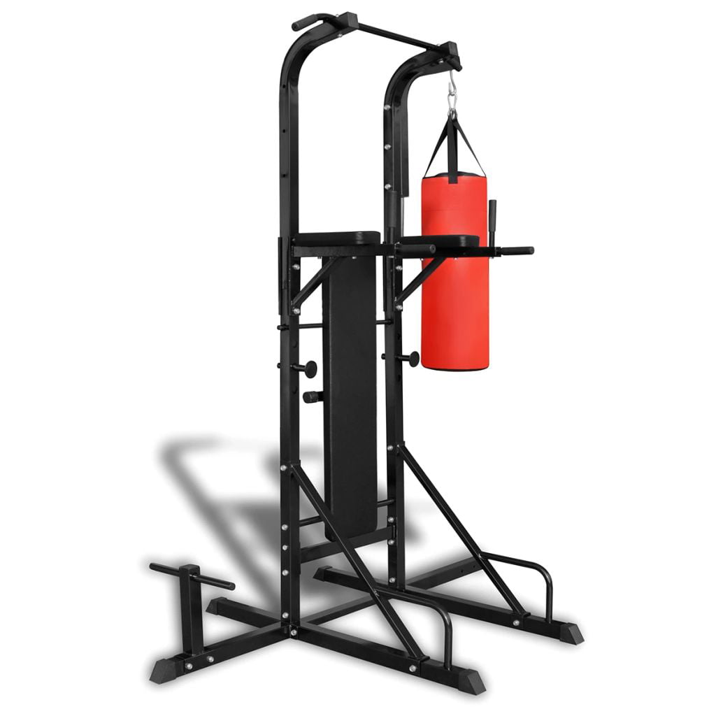 OWSOO Power Tower with Sit-up Bench and Boxing Bag