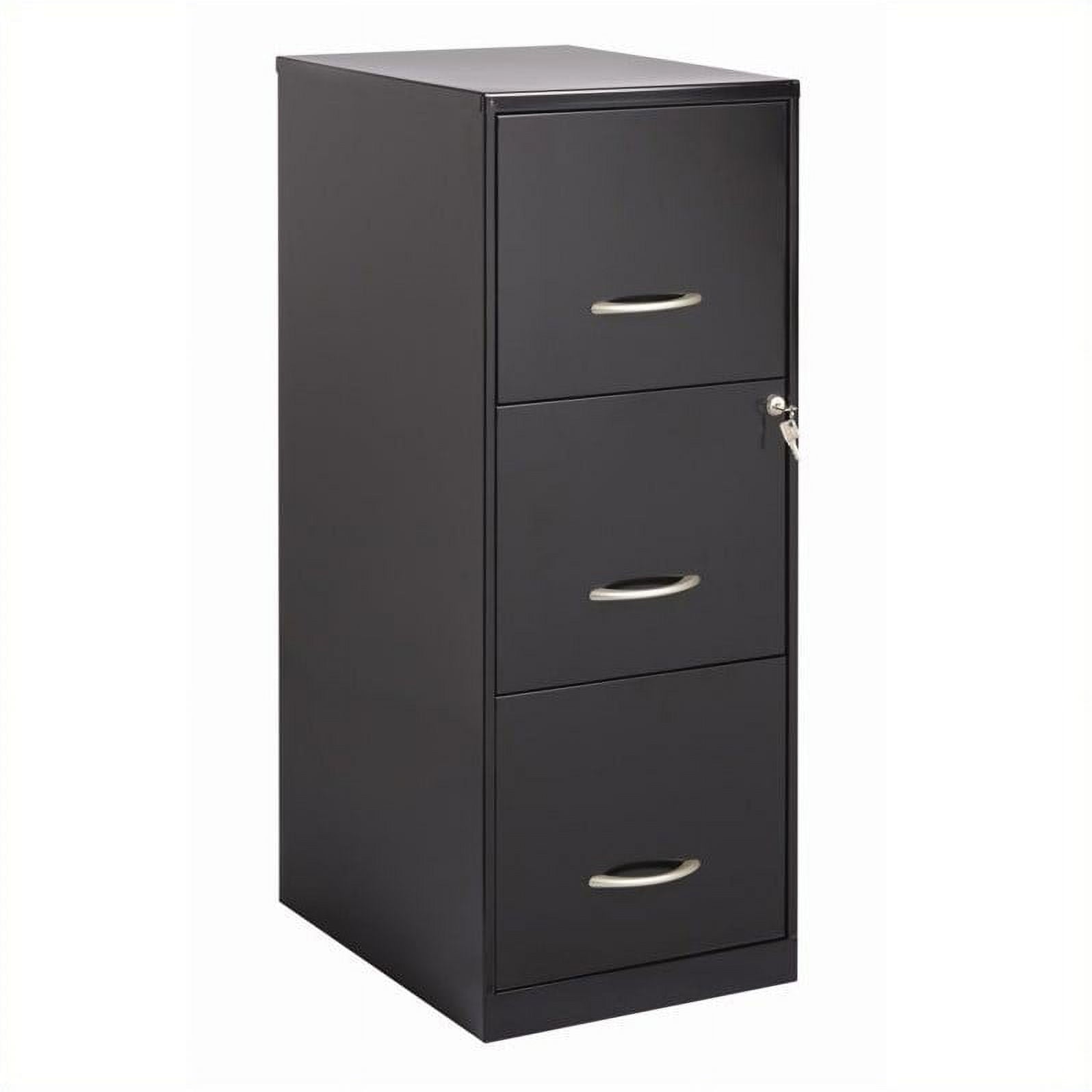 Scranton 3 Drawer Letter File Cabinet in Black