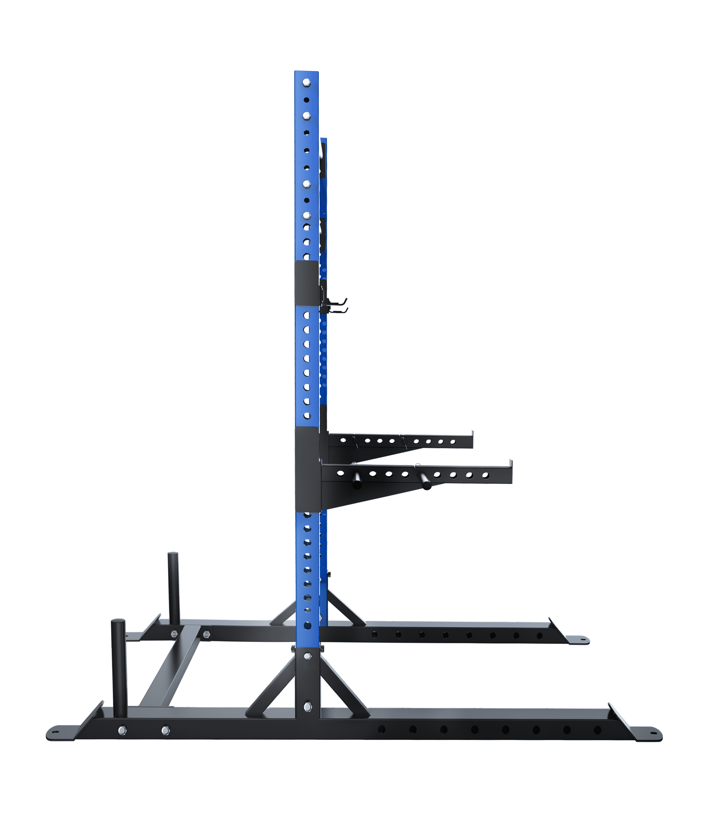 Wesfital Multi-Functional Power Racks Tower, with Free 66LBS Adjustable Dumbbell Weight Sets, Adjustable Heavy Power Cage Squat Rack Deadlifts Squats Weightlifting, Blue