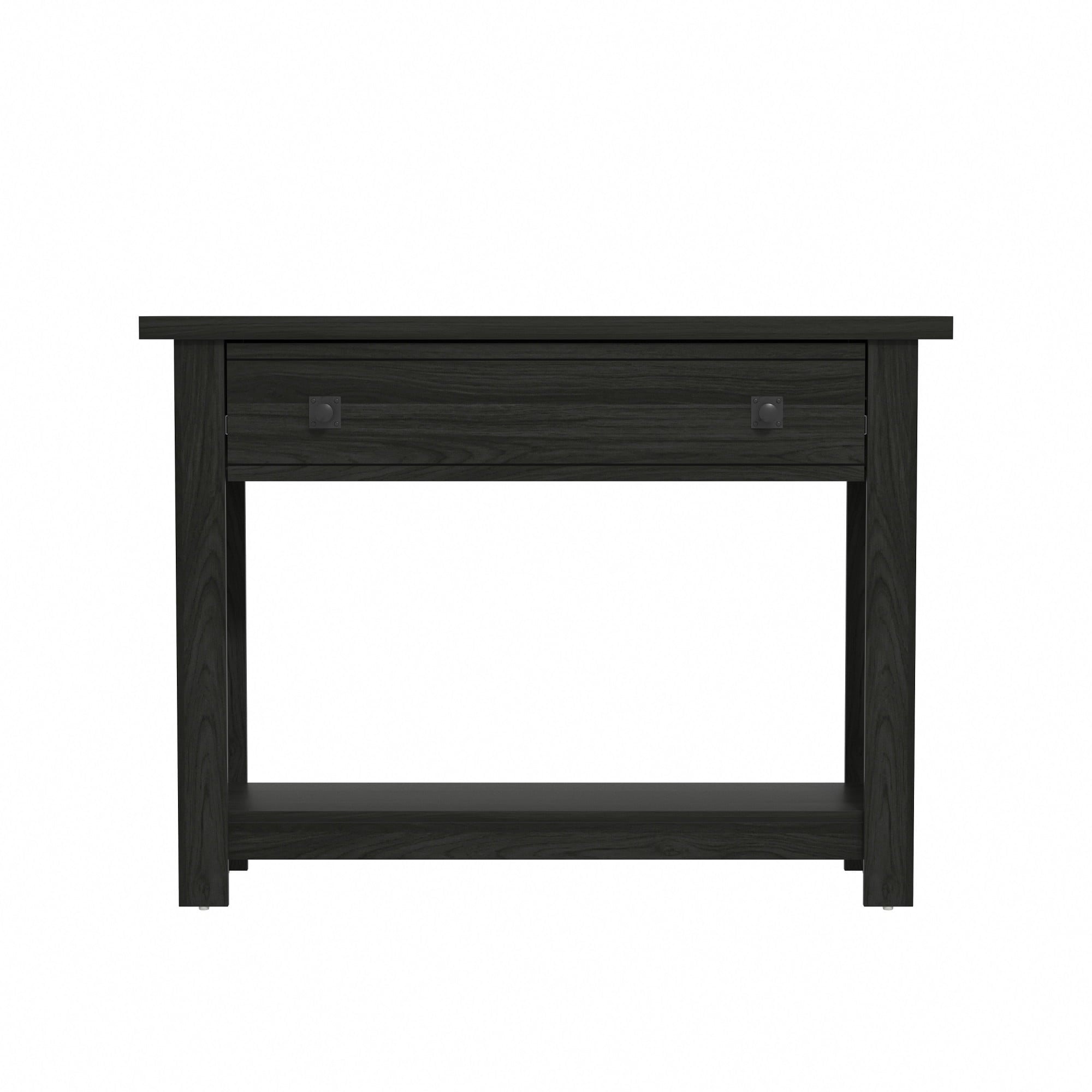 Coover Wood Console Table with 1 Drawer, Black
